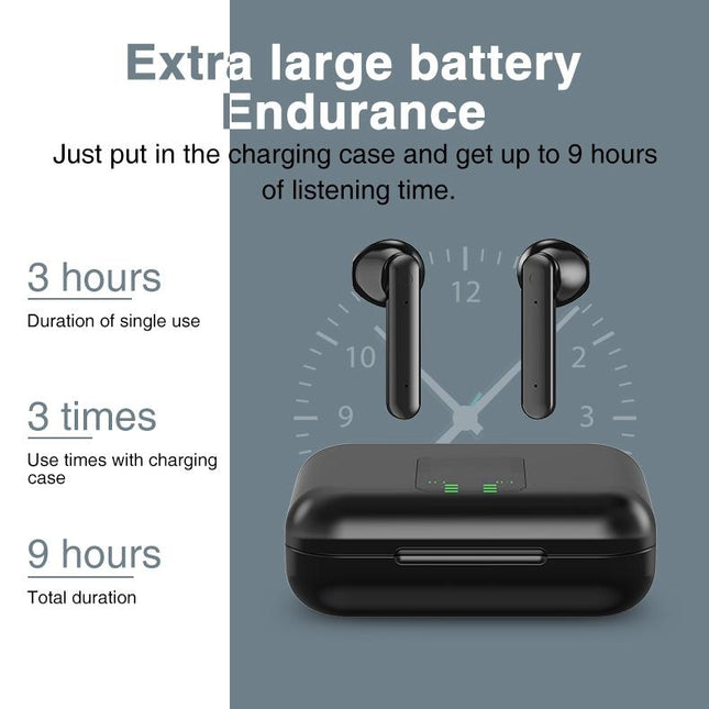 Wireless Bluetooth Earphones With Charging Box & Led Display-1915196637760851977