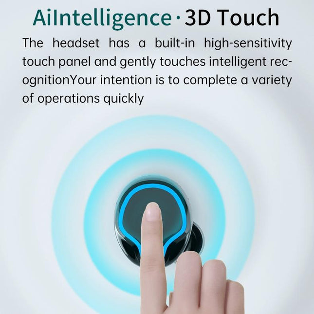 Wireless Bluetooth 5.0 Earphones With Digital Display And Flashlight-1915196704290902022