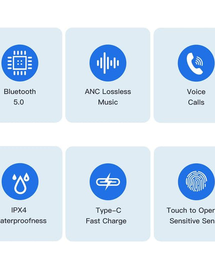 Waterproof Tws Headset With Anc & Charging Case - Ta1 Bluetooth V5.0-1915197596352253955