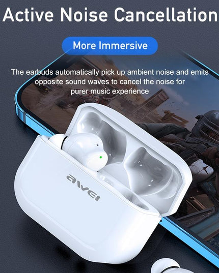 Waterproof Tws Headset With Anc & Charging Case - Ta1 Bluetooth V5.0-1915197596352253958