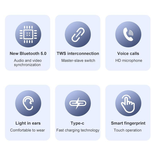 Wireless T21 Sports Tws Headset With Charging Case - White-1915196625354100741