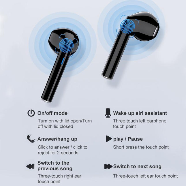 Wireless T21 Sports Tws Headset With Charging Case - White-1915196625354100743