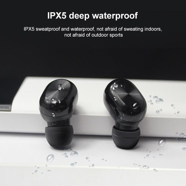 Waterproof Bluetooth 5.0 Tws Earphones With Touch Control - Black-1915196750893813765