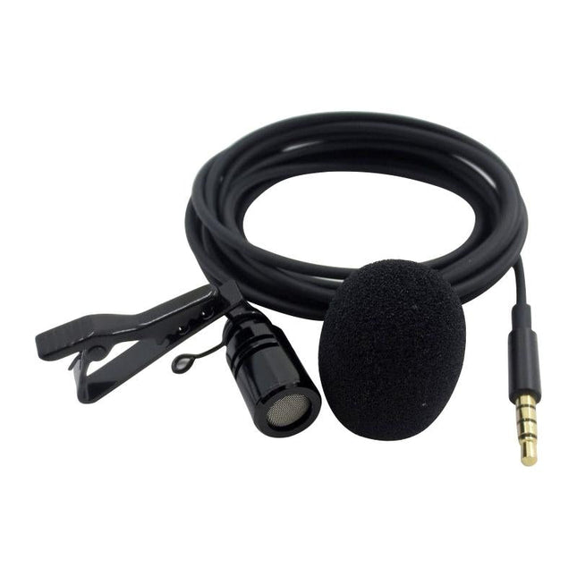 Clip-On Lavalier Microphone For Mobile Phones - 1.2M - Black-1915196769491357700