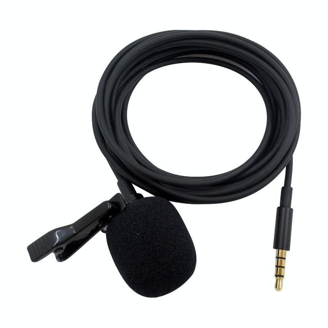 Clip-On Lavalier Microphone For Mobile Phones - 2.5M - Black-1915196782283984898