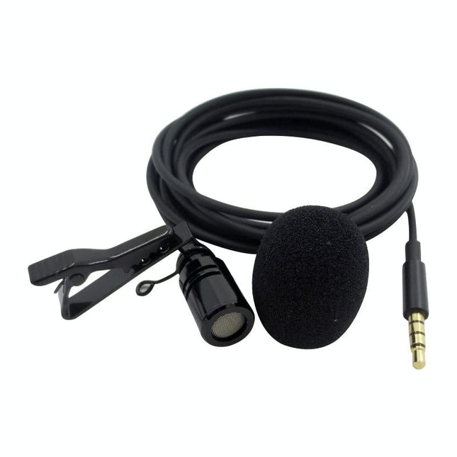 Clip-On Lavalier Microphone For Mobile Phones - 2.5M - Black-1915196782283984900