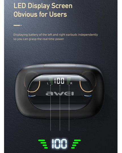 Wireless Active Noise Reduction Earphones - Black-1915196709240180741