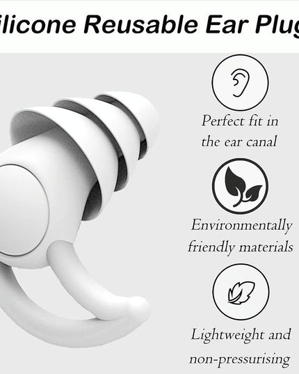 Silicone Earplugs For Sleeping - Shark Fin Design-1915197732994289668