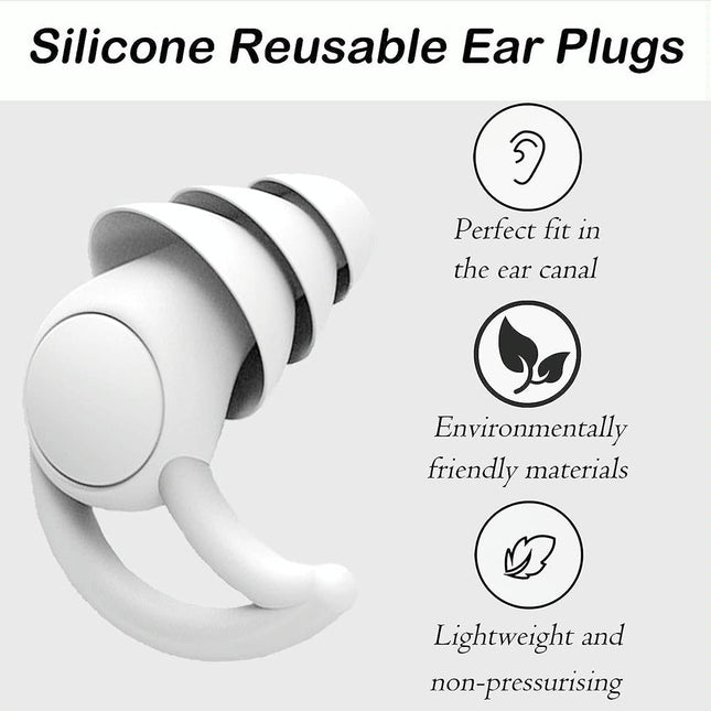 Silicone Earplugs For Sleeping - Shark Fin Design-1915197732994289668