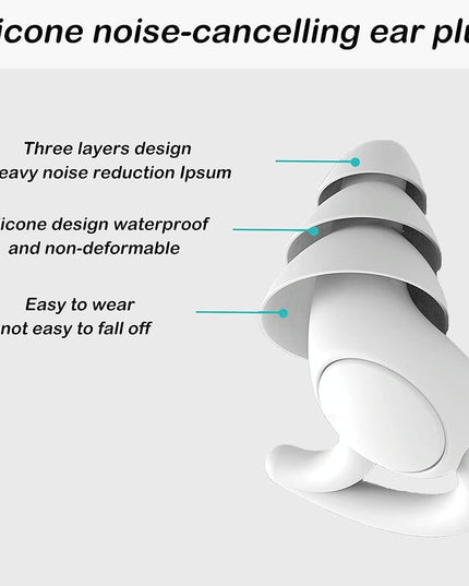 Silicone Earplugs For Sleeping - Shark Fin Design-1915197732994289669