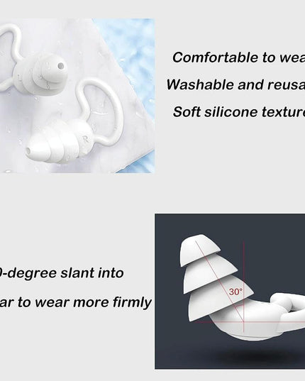 Silicone Earplugs For Sleeping - Shark Fin Design-1915197732994289670