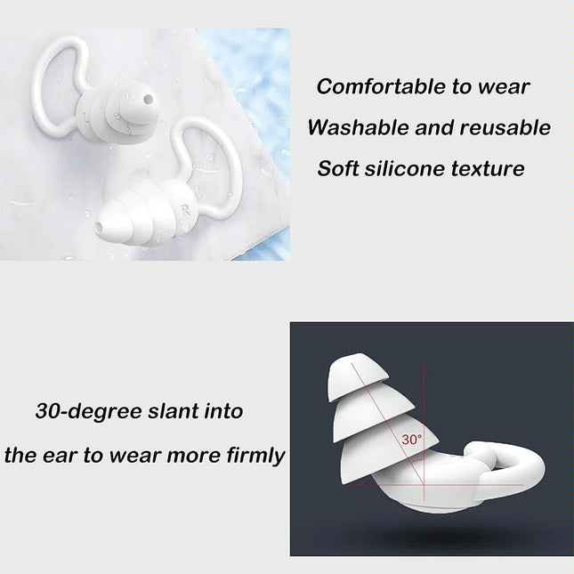 Silicone Earplugs For Sleeping - Shark Fin Design-1915197732994289670