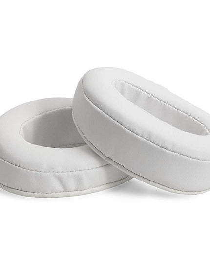 Oval Leather Headphone Case For Brainwavz Hm5 / Philips Shp9500 - White-1915196630110441472