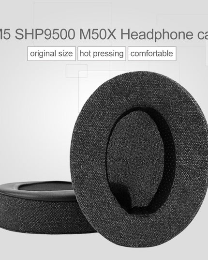 Oval Leather Headphone Case For Brainwavz Hm5 / Philips Shp9500 - White-1915196630110441474