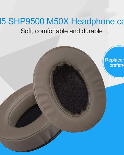 Oval Leather Headphone Case For Brainwavz Hm5 / Philips Shp9500 - White-1915196630110441475