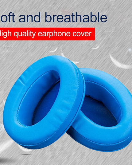 Oval Leather Headphone Case For Brainwavz Hm5 / Philips Shp9500 - White-1915196630110441476