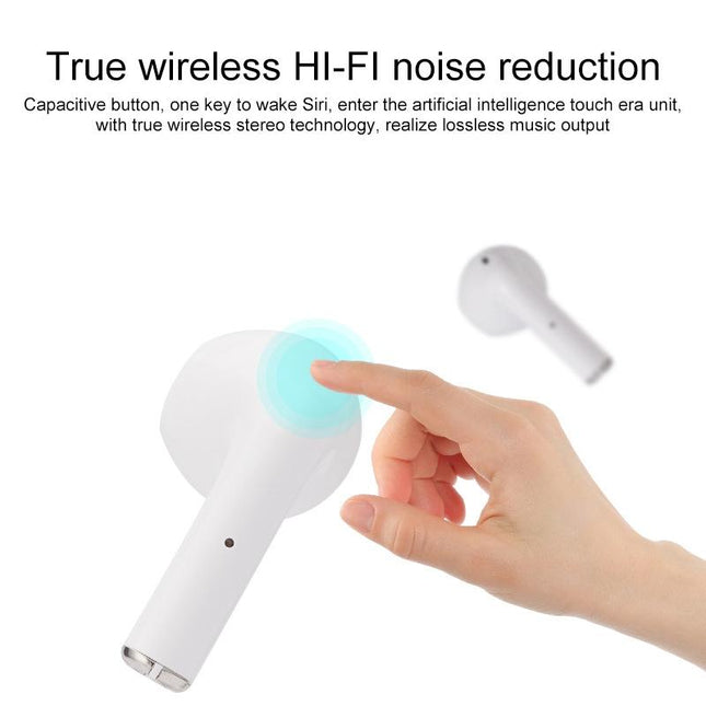 Wireless Bluetooth Earphones With Touch Display - White-1915196624737538052