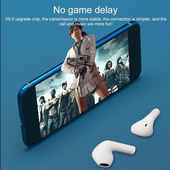 Wireless Bluetooth Earphones With Touch Display - White-1915196624737538057