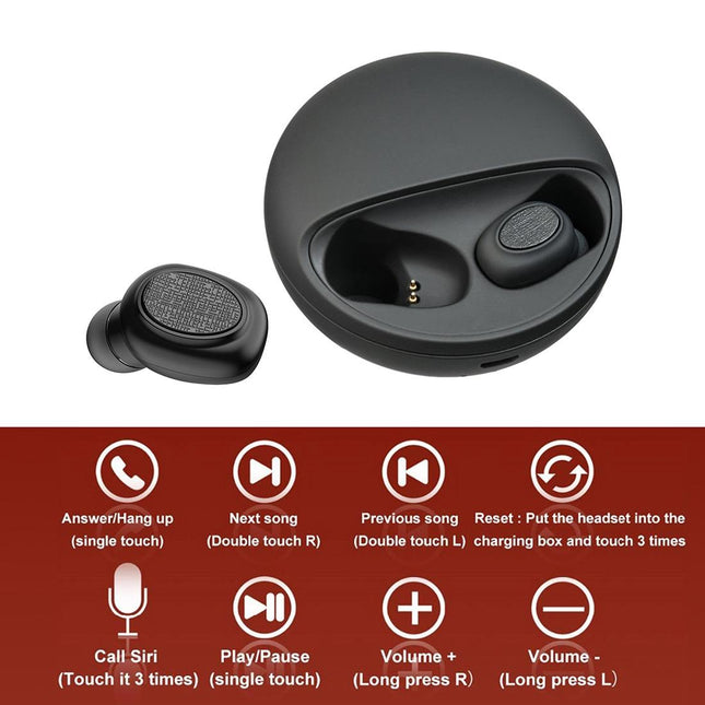 Wireless Stereo Bluetooth Headset With Charging Case - V5.0 Tws-1915196727653175298