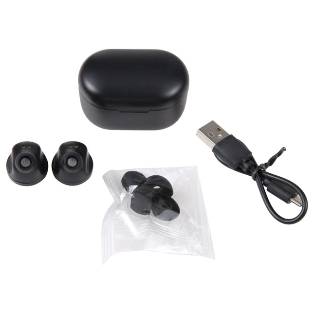 Black A6 True Wireless Earbuds + Charging Box-1915196698003640325