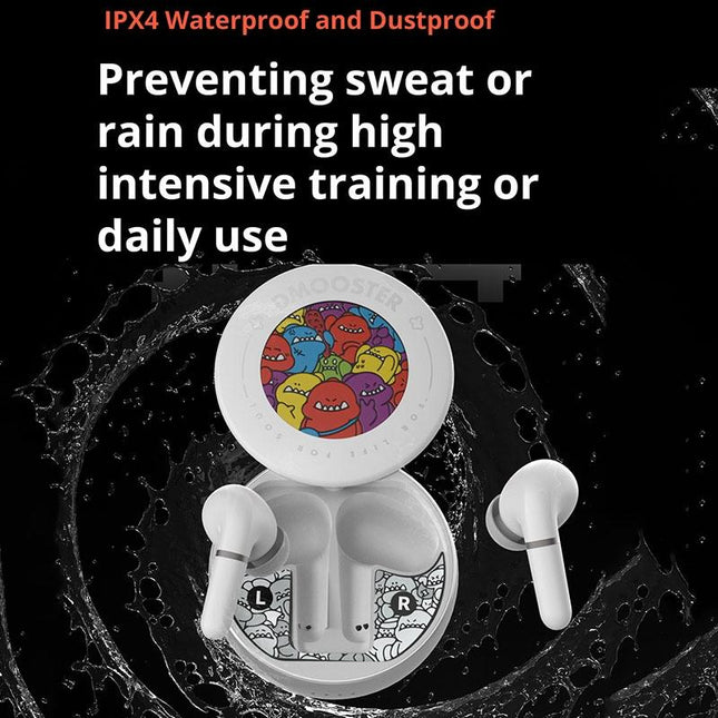 Wireless Bluetooth 5.2 Earphones With Anc & Enc Noise Reduction - White-1915196637286895623