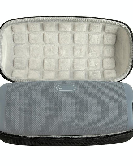 Portable Bluetooth Speaker Storage Box With Strap & Carabiner For Jbl Charge 5 - Black-1915196801741361156