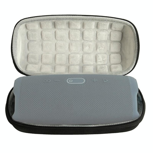 Portable Bluetooth Speaker Storage Box With Strap & Carabiner For Jbl Charge 5 - Black-1915196801741361156