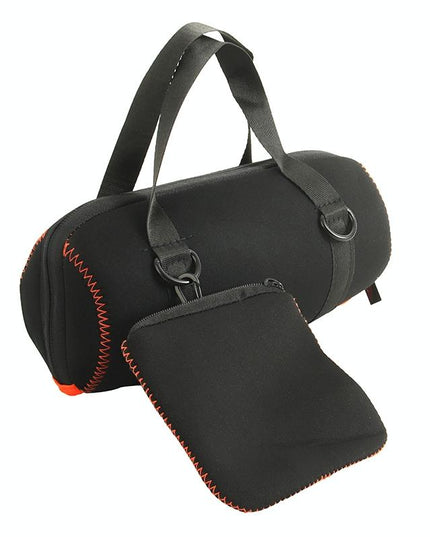 Protective Cover With Strap & Carabiner For Jbl Charge 5 - Black-1915196709688971265