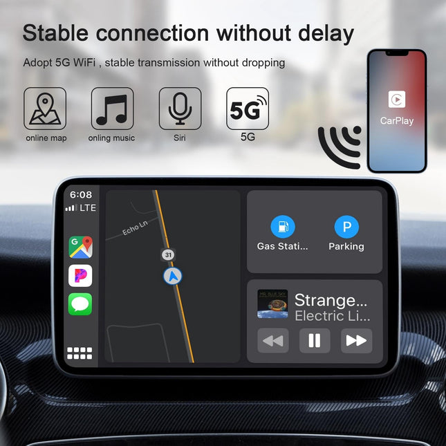 Wireless Carplay Adapter For Iphone - Usb & Usb-C-1915196637609857026