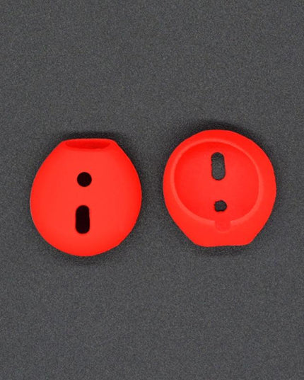 2-Pack Silicone Ear Caps For Apple Airpods / Earpods - Red-1915196591682228226