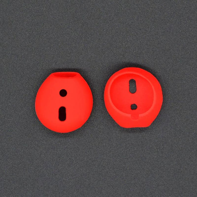 2-Pack Silicone Ear Caps For Apple Airpods / Earpods - Red-1915196591682228226