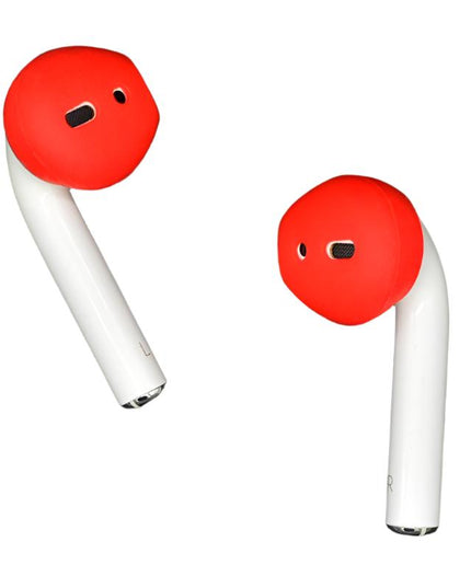 2-Pack Silicone Ear Caps For Apple Airpods / Earpods - Red-1915196591682228224