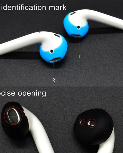 2-Pack Silicone Ear Caps For Apple Airpods / Earpods - Red-1915196591682228227