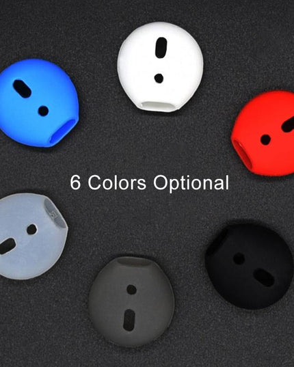 2-Pack Silicone Ear Caps For Apple Airpods / Earpods - Red-1915196591682228229