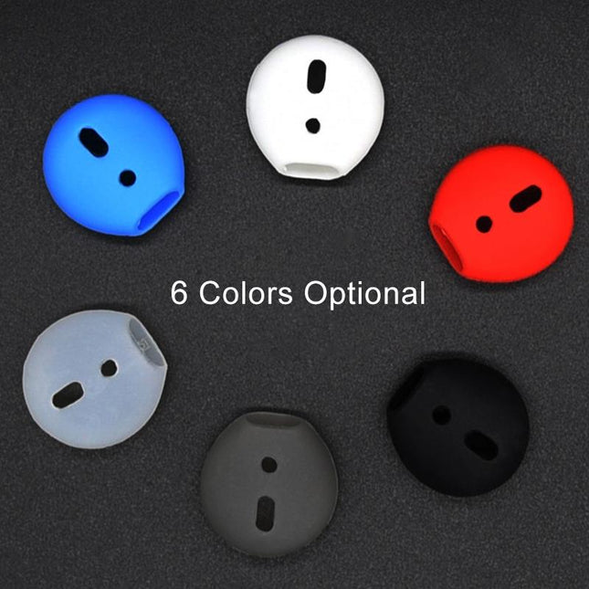 2-Pack Silicone Ear Caps For Apple Airpods / Earpods - Red-1915196591682228229