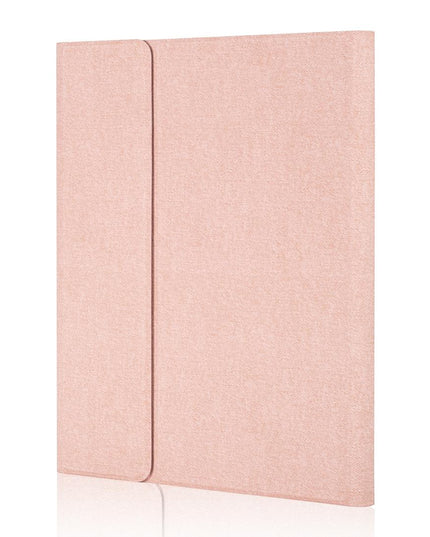 Silk Texture Bluetooth Keyboard Tablet Case For Ipad Air 2 / 1 Pro 9.7 2017 / 2018 With Stand & Pen Slot - Rose Gold-1915196544437587969