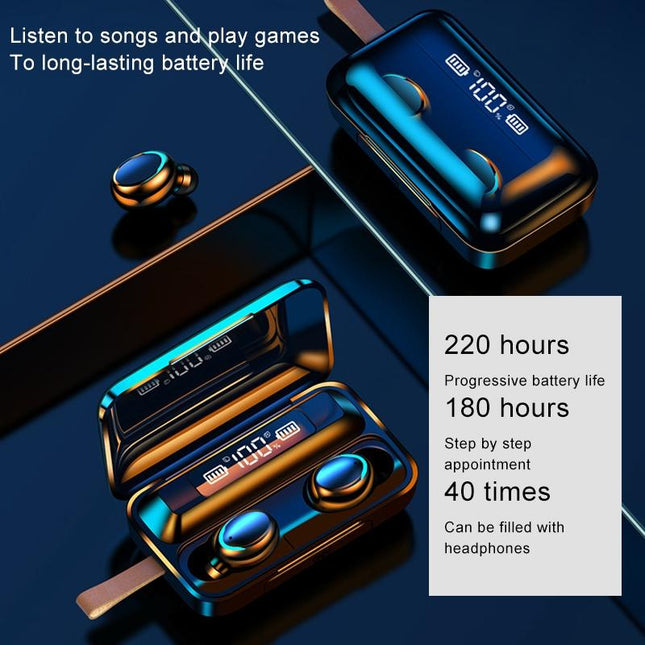 Jerry Solution Touch Bluetooth Earphones With Magnetic Charging Box - F9-5C-1915196701090648070