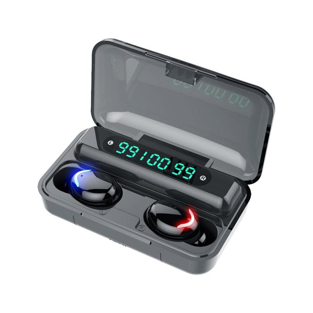 Wireless Noise-Cancelling Earbuds With Triple Display - Black-1915196733118353408
