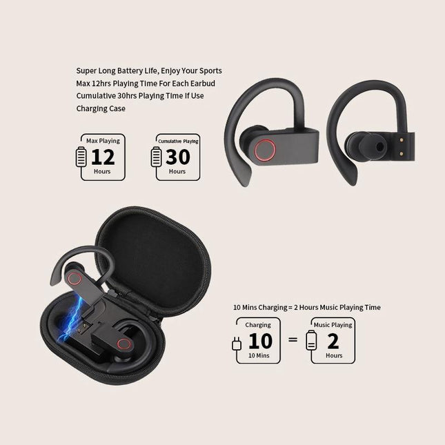 Jho-A9 Tws Wireless Bluetooth Earphones With Charging & Storage Bag-1915196696913121284