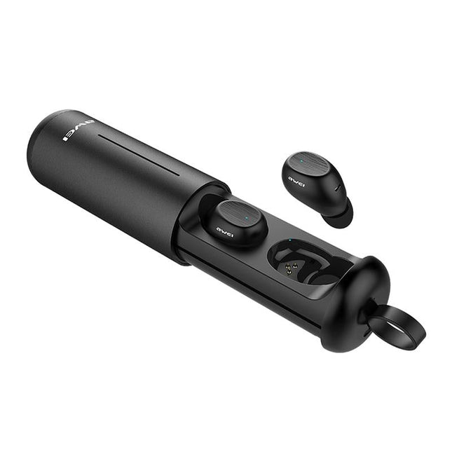 Wireless Sports Headset With Portable Charging Case - T55 Tws Bluetooth V5.0 Black-1915196738575142913