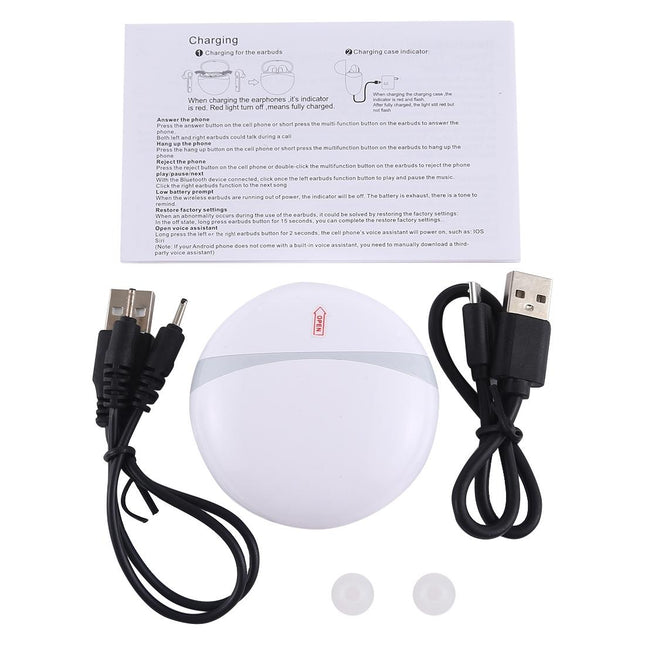 Hi-Fi Stereo T12 Tws Wireless Earphones + Charging Case-1915197397798096901