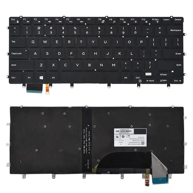 Backlit Us Keyboard For Dell Xps 15 9550 / 9560 - Black-1915196732338212869
