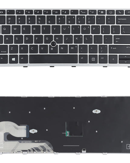 Silver Keyboard With Pointing Stick For Hp Elitebook G5 Series-1915196598363754496