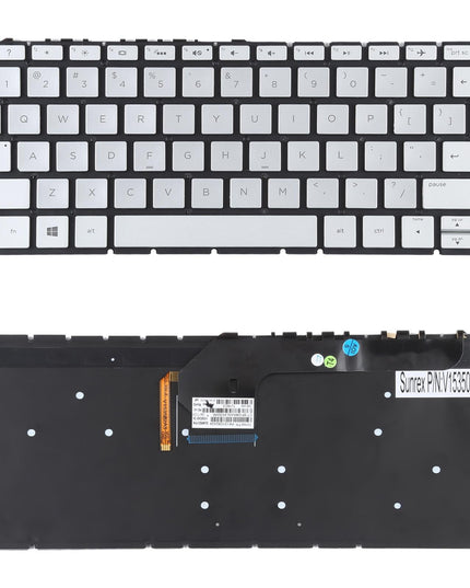 Silver Backlit Keyboard For Hp Envy 13-D Us Version-1915196594161061893
