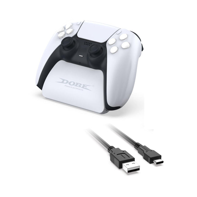Ps5 Gamepad Controller Holder With Cable - White-1915197756641775616