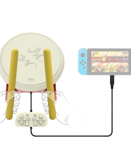 Drum Sticks Controller Kit For Nintendo Switch - Compact And Versatile-1915198423246704649