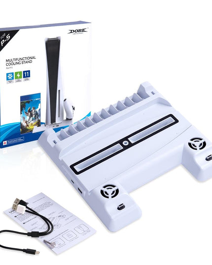 Multi-Function Ps5 Stand With Game Disc Storage-1915197588290801665