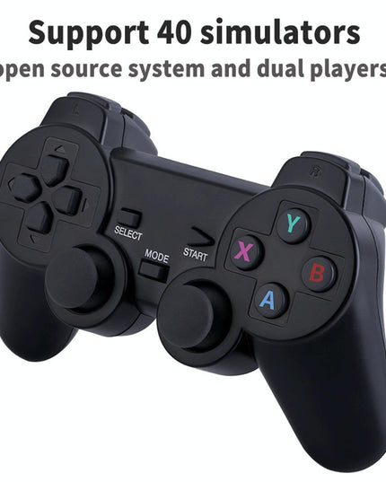 64Gb 4K Retro Game Stick + 2 Wireless Gamepads & 10 000+ Pre-Installed Games-1915198063752908802