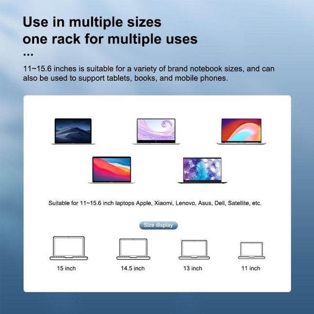 Adjustable Aluminum Laptop Stand - Multi-Functional & Foldable-1915197460242894854