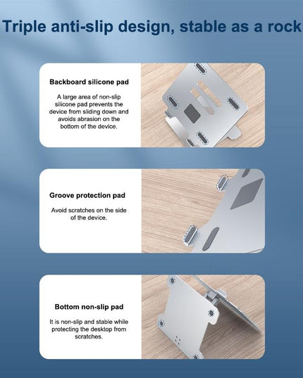 Adjustable Folding Laptop Stand - Aluminum Alloy-1915197280143675395